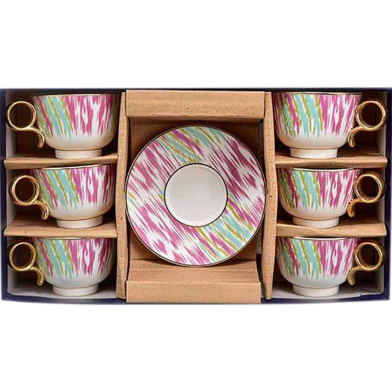 IHW Fine Bone Cup and Saucer 6 plus 6 Pcs Set image