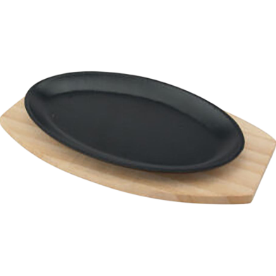 IHW Sizzling Dish with Wooden Stand - 4199 image