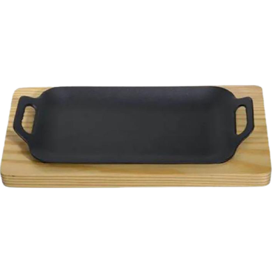 IHW Sizzling Dish with Wooden Stand - CLW23 image