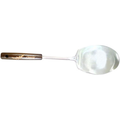 IHW Stainless Steel Rice Spoon Ladle Wooden Handle - 0416KS image