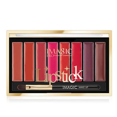 IMAGIC Matte Lipstick Mousse Waterproof Long Lasting Liptint Palette 8 Colors image