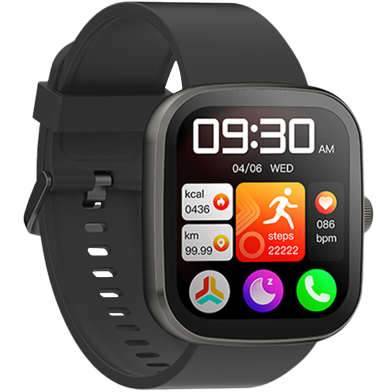 IMIKI Frame 2 Lite BT calling Smart Watch- Black image