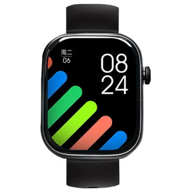 IMIKI ST2 1.96 Inch BT Calling Smartwatch - Black image