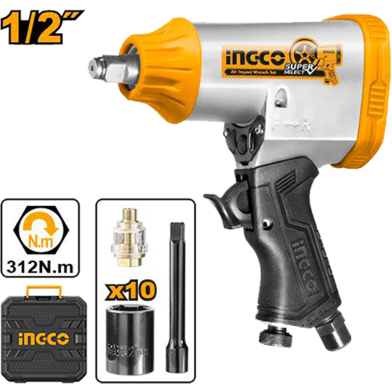 INGCO AIW12312 Air Impact Wrench Set image