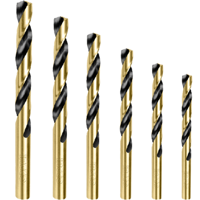 INGCO AKDB1065 HSS Twist Drill Bits Set 6 Pcs image