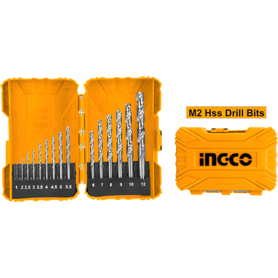 INGCO AKDL51501 HSS Drill Bits Set 15 Pcs image