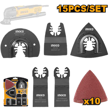 INGCO AKTMT1502 Multi Tool Blade Set image