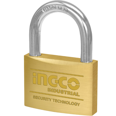 INGCO DBBPL0802 Heavy Duty Brass Padlock image