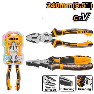 INGCO HHCP28240 High Leverage Combination Pliers image