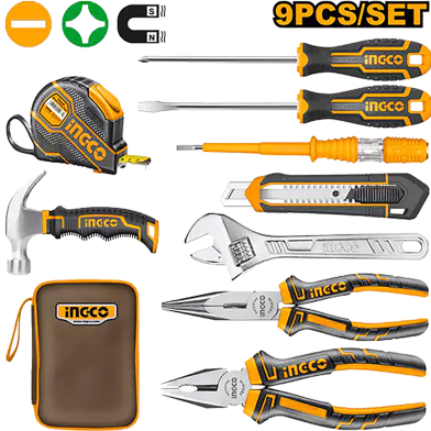 INGCO HKTH20809 Hand Tools Set 9 Pcs image