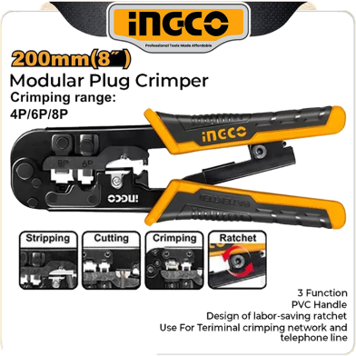 INGCO HMPCN2468R Modular Plug Crimper image