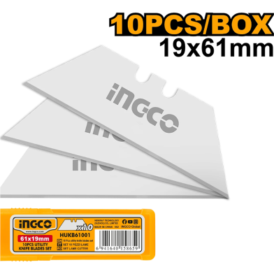 INGCO HUKB61001 Utility Knife Blades Set 10 Pcs image