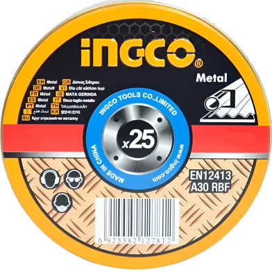 INGCO MCD10107250 Abrasive Metal Cutting Disc 4 Inch image