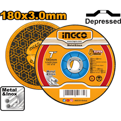 INGCO MCD301801 Abrasive Metal Cutting Disc 7 Inch image