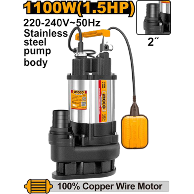 INGCO SPDS11008 Sewage Submersible Pump image