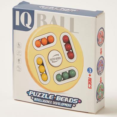 Iq Puzzle Colorful Balls. Puzzler Board Game with Pieces Stock