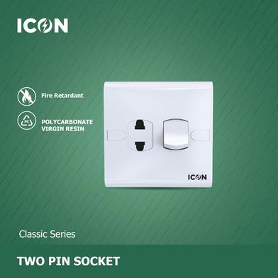 Icon Classic 2pin Socket With Switch image