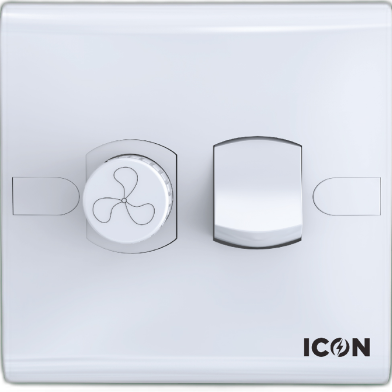 Icon Classic Fan Regulator With Switch image