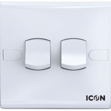 Icon Classic Two Gang Two Way Switch image