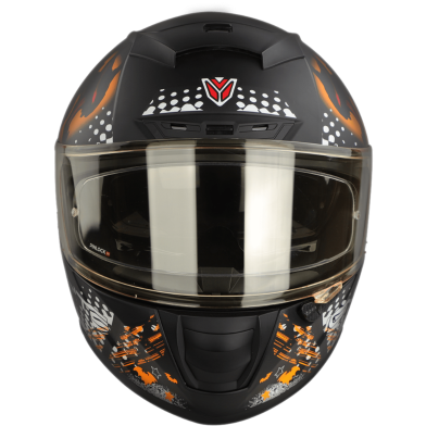 Ignyte-4 Demon Glossy Black With Orange Helmet image