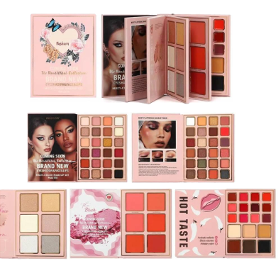 Igoodco Eyeshadow Palette Multi Color 5 in 178 Color – Eyeshadow, Blush, Highlighter , Contour , Concealer, Kajal And Lipstick image