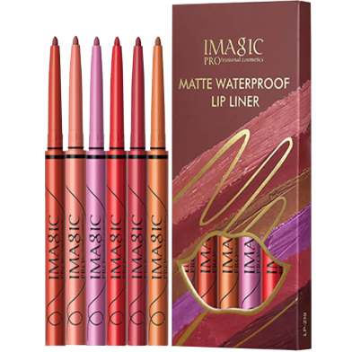 Imagic Matte Waterproof Lip Liner - 6 pcs image