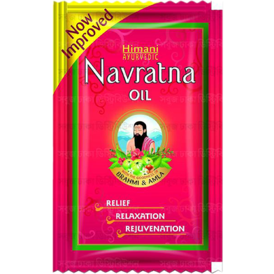Indian Navratna Herbal Hair Oil, 2.7ml Sachet- Pack of 10 Matha Thanda Rakhe image