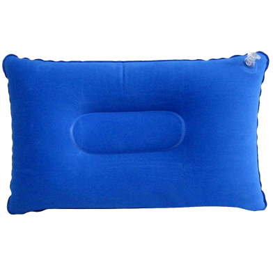 Inflatable Soft Head Travelling And Camping Pillow ,Easy to Use, Portable Comfort And Ultimate Style And Elegant Design (pillow3_1pc_blue) Blue - 1Pcs image