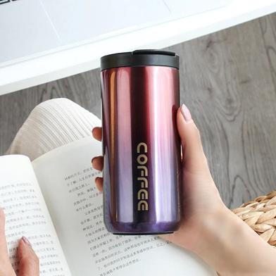 Insulated Thermal Vacuum Coffee Flask -Purple Color image
