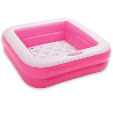 Intex Water Family Bath Tub Square 33.5X33.5X9 Inch – Pink image