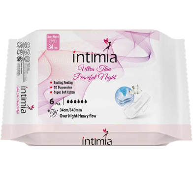 Intimia Sanitery Napkin Peaceful Night (Heavy Flow) - 6 pcs image