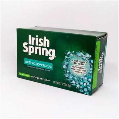 Irish Spring Deep Action Scrub Deodorant Soap 104.8 gm image