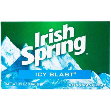 Irish Spring ICY Blast Deodorant Soap 104.8 gm image