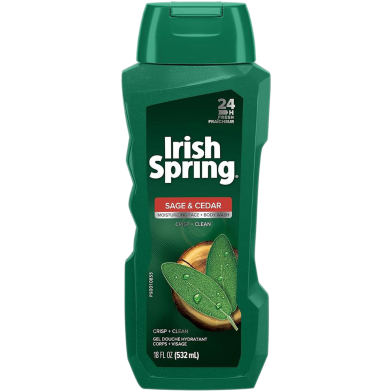 Irish Spring Sage and Cedar Moisturizing Face plus Body Wash 532 ml (UAE) - 139701422 image