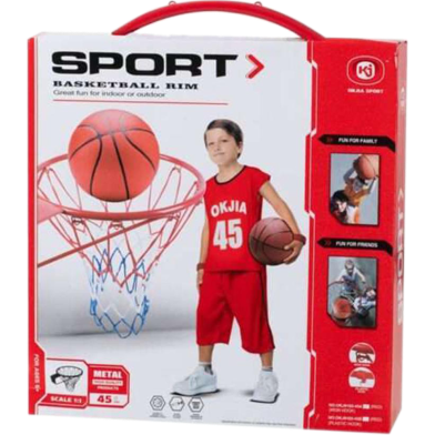 Iron Basketball Sport Sport Rim Hoop Metal- 45cm image