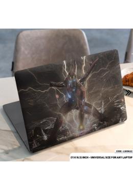 DDecorator Iron Man Is Attacking Thanos Laptop Sticker image
