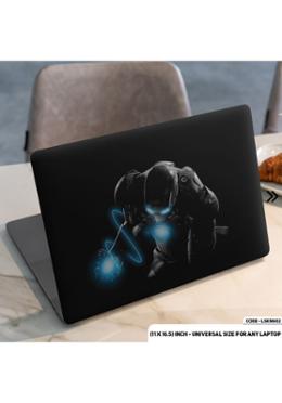 DDecorator Iron Man With Blue Flame Laptop Sticker image