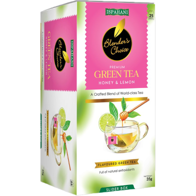 Ispahani Blender's Choice Premium Green Tea Honey and Lemon 35 gm image