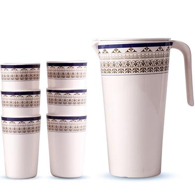 Italiano Lovely Smart Jug Set 7 Pcs - Violet image