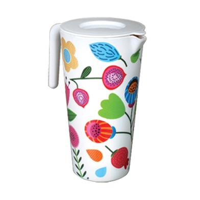 Italiano Lovely Smart Jug With Lid-Flowers image