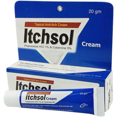 Itchsol 1 Percent 3 Percent Cream 20gm Tube image