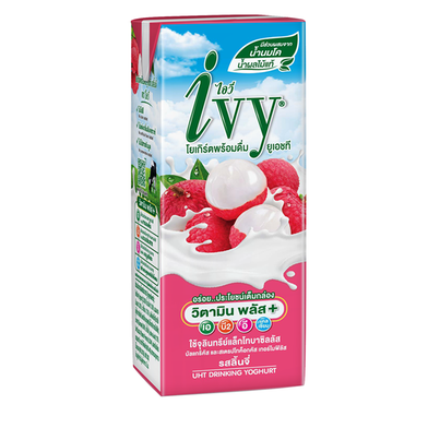 Ivy UHT Yoghurt Lychee Flavour Juice 180ml (Thailand) image