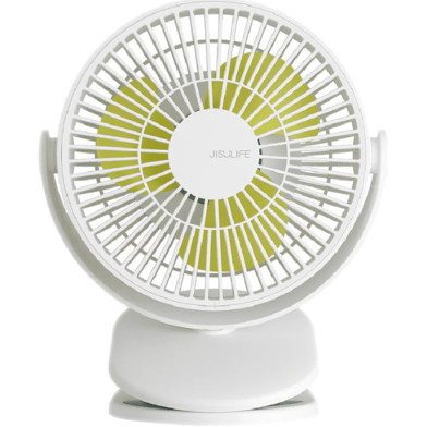 JISULIFE FA18S Portable Clip Fan USB Rechargeable With 4000mAh Battery-Green image