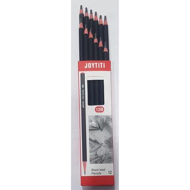 Joytiti 12B Black Lead Pencil - 12 Pcs image