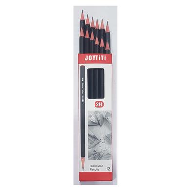 Joytiti 2H Black Lead Pencil - 12 Pcs image