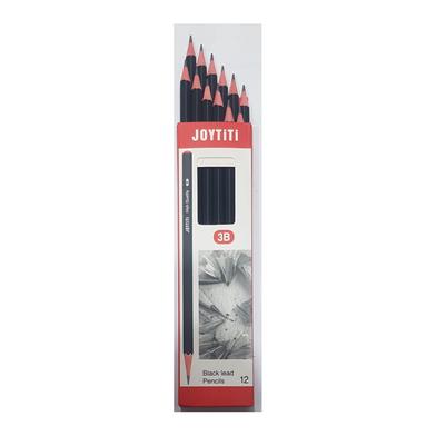 Joytiti 3B Black Lead Pencil - 12 Pcs image