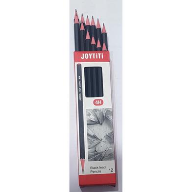 Joytiti 4H Black Lead Pencil - 12 Pcs image