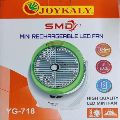 JY SUPER Rechargeable Mini Fan YG-718 Portable Fan / Table Fan /Hand Fan image