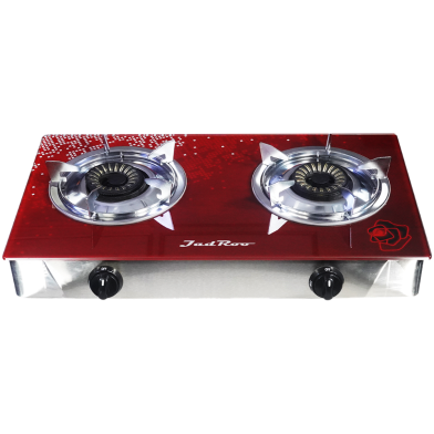 JadRoo Imported Tempered Glass Auto 2 Burner Gas Stove image