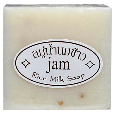 Jam Rice Soap Handmade Whitening Collagen (Thailand) - 65gm image